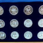  Ελλάδα Σετ 12 Ασημένιων Νομισμάτων Ολυμπιακοί Αγώνες Αθήνα 2004