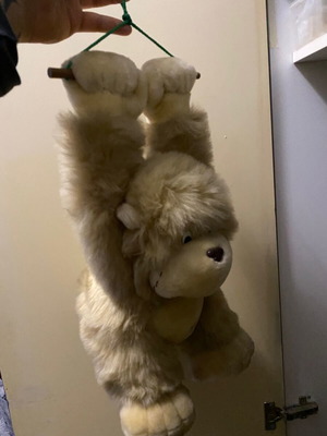 Stuffed monkey used