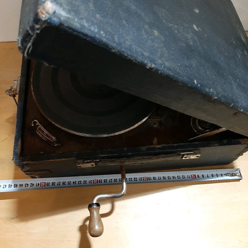 Antique Gramophone used 1920-30 with visible signs of wear