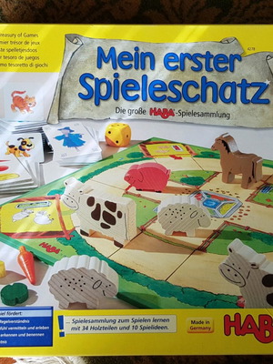 Mein erster Spieleschatz board game like new, collection of 10 HABA games