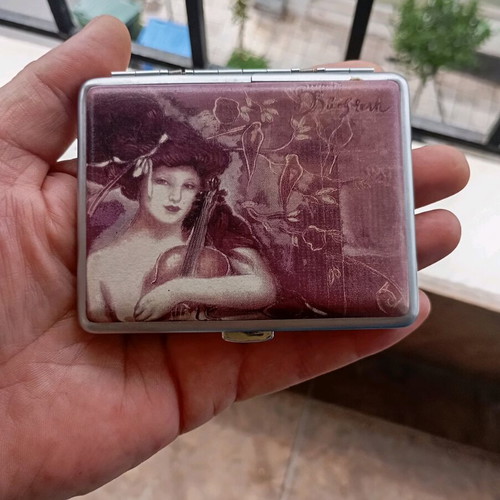 Cigarette cases vintage used, set of two