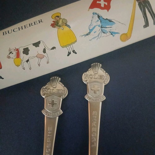 Rolex Bucherer Lucerne collectible spoons new, set of 2