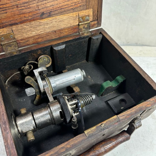 Old naval spring compression measuring instrument used