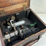 Old naval spring compression measuring instrument used