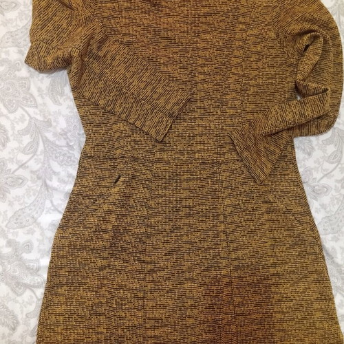 H&M dress large, like new, yellow and black