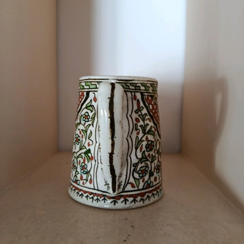 Kioutacheia style mug handmade, like new, height 11.5 cm