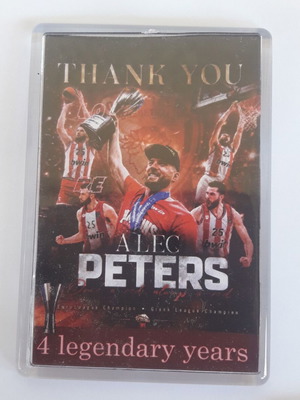 Магнит за баскетбол Alec Peters Олимпиакос нов