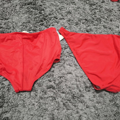 Red swimwear bottoms new, size XXL
