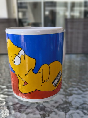 Simpsons Naked Bart Collectible Mug Used, Large 800ml