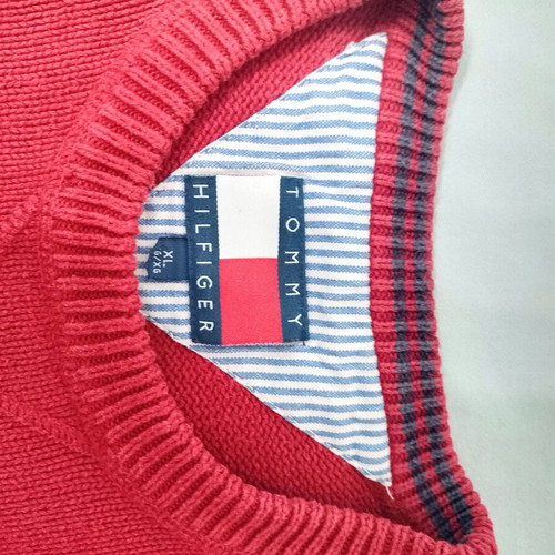 Tommy Hilfiger red sweater like new, size XL