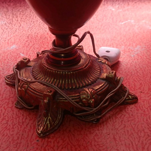 Vintage table lamps used, set of 2, 1970s