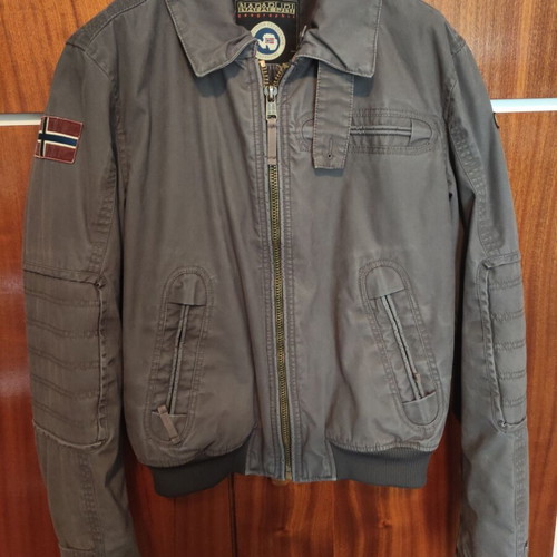 Napapirji jacket like new, size L, gray and blue