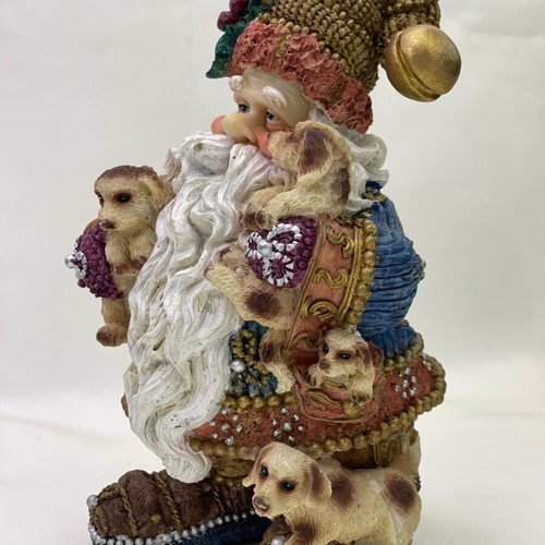 Santa Claus polyresin vintage 1980, height 25 cm, new