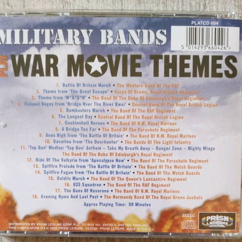 Cd War Movie Themes used in good condition