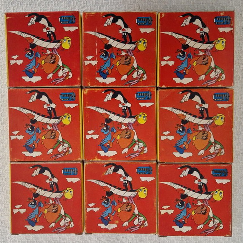 Super 8 Film Collection used, 9 authentic Warner Bros cartoons