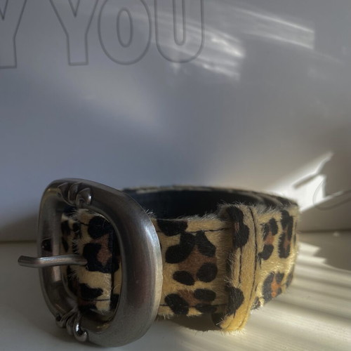Leopard print hair belt, size 110cm
