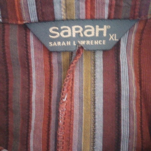 Sarah Lawrence striped women's shirt XL like new, vintage style
