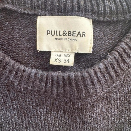 Pull & Bear men's knitted sweater XS used, multicolor