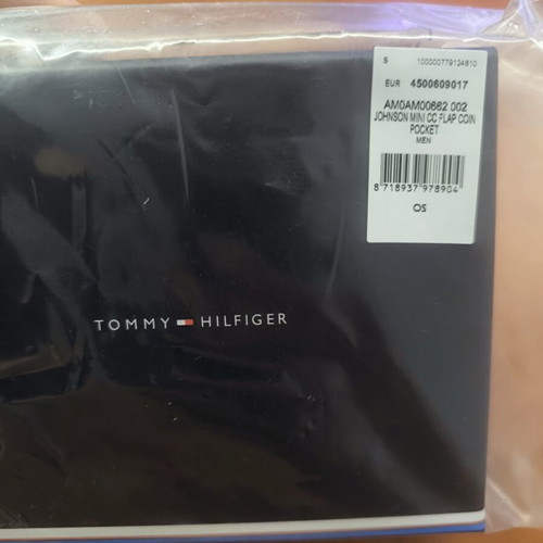 Tommy Hilfiger Johnson Mini CC Flap & Coin Pocket Wallet new, black leather