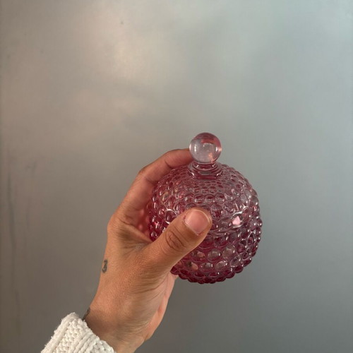 Bath Room Storage glass container like new