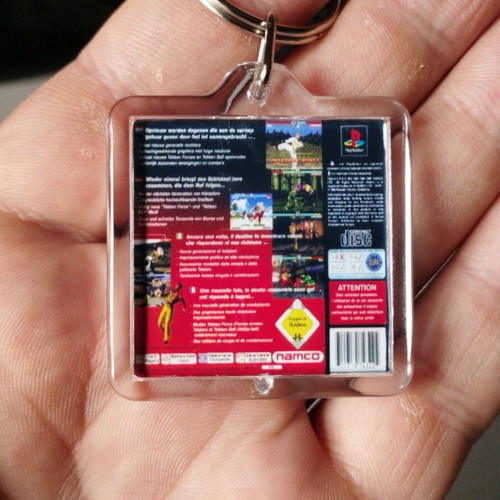 Tekken 3 PS1 keychain new made of transparent acrylic