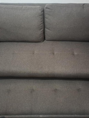 Gray sofa like new, 5 months old, convertible to bed
