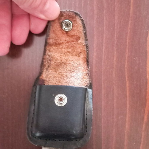 Zippo leather case used with belt clip