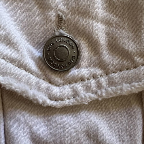 COS Denim Jacket, oversized, white