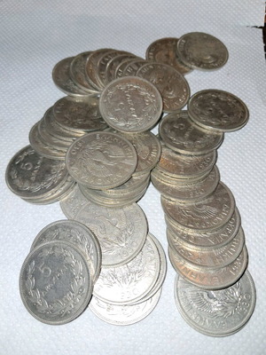 Collectible coins 41 pieces 5 drachma 1930 like new