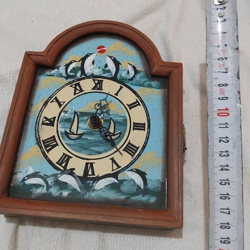 Wall clock key holder painted like new