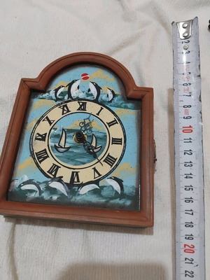 Wall clock key holder painted like new