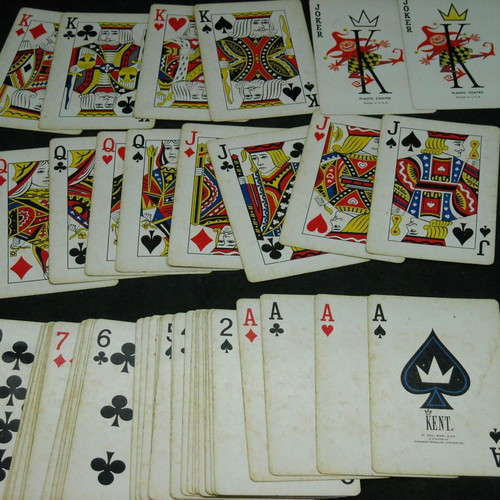 TWA vintage advertising playing cards 54 used