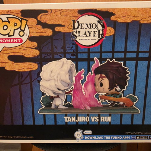 Funko Pop Demon Slayer Tanjiro vs Rui like new