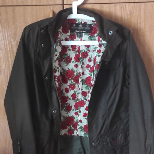 Barbour Utility Liberty Rose wax jacket size 36 like new