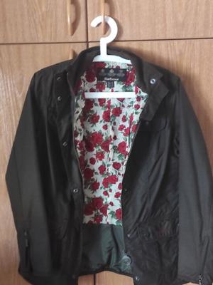 Barbour Utility Liberty Rose wax jacket size 36 like new