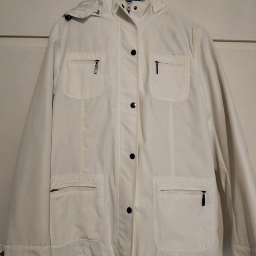 Spring-summer jacket used, white, size L