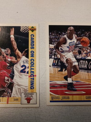 Κάρτες Michael Jordan Upper Deck 91-92 μεταχειρισμένες, σετ 2