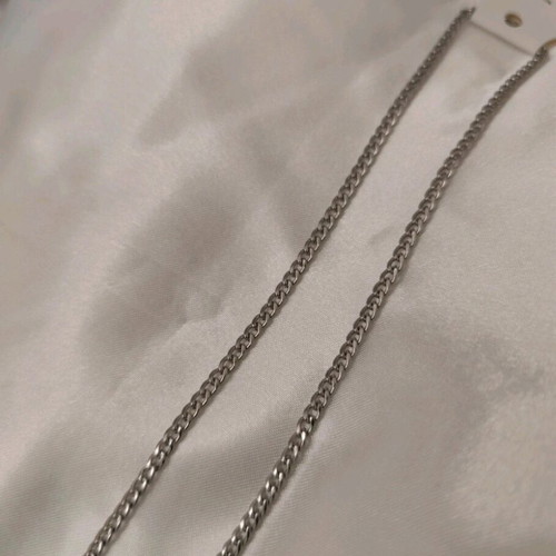Stainless steel chain new, 55 cm, silver color