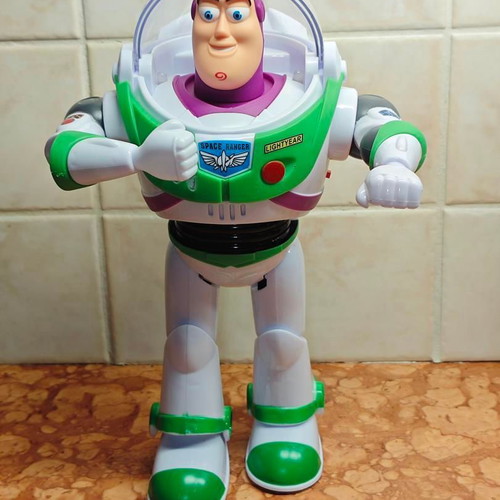 Buzz Lightyear Electronic Walking Figure Toy Story 4 like new