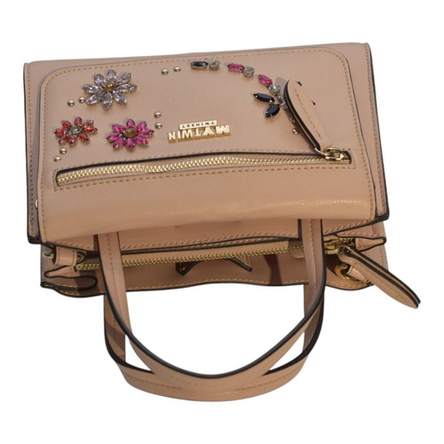My Twin by Twinset nude pink bag with crystals and detachable pouch like new