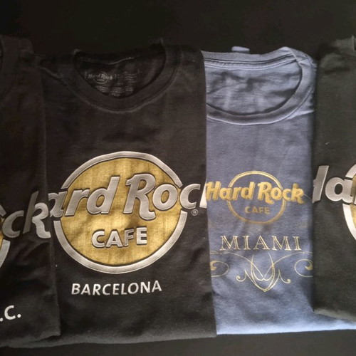 Hard Rock Cafe t-shirts authentic, pack of 20, sizes M-L