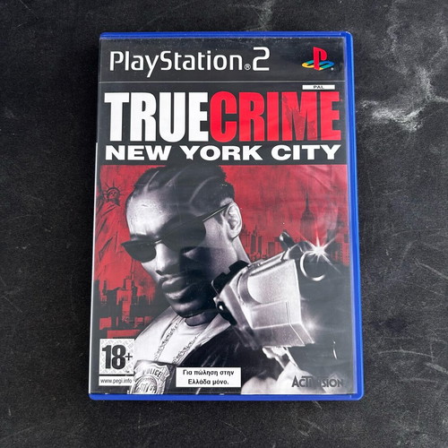 True Crime New York City PS2 like new, case and manual without disc