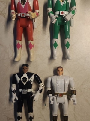 4 Fliphead Power Rangers figures, Bandai 1993