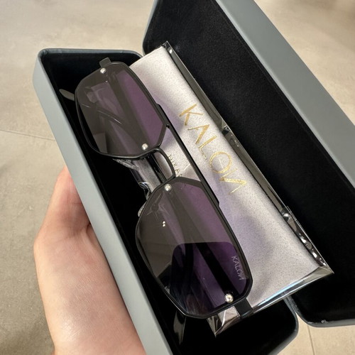 Sunglasses new with case and purple gradient lenses