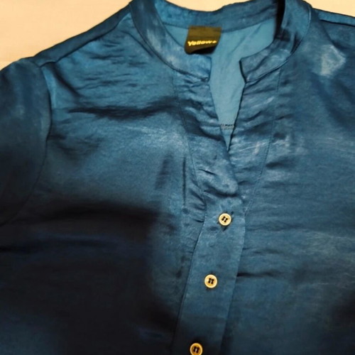 Oversized tunic shirt dress used, dark blue, one size