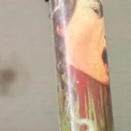 Uffizi Gallery Florence Caravaggio Medusa Museum Pen like new, black ink
