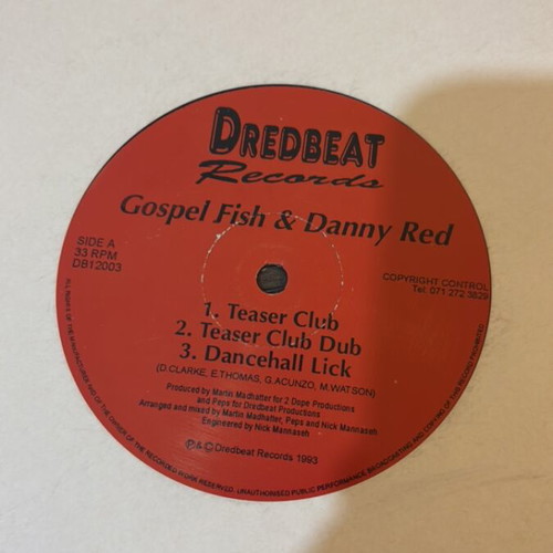 1845 Maxi Gospel Fish & Danny Red record used, hip-hop