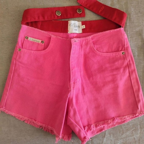 Shorts No Thinkin new, pink and red, size XS