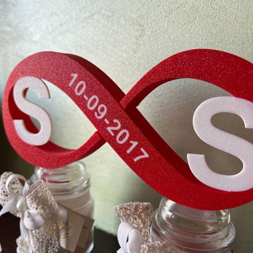 Customizable infinity decoration for Valentine's Day, new
