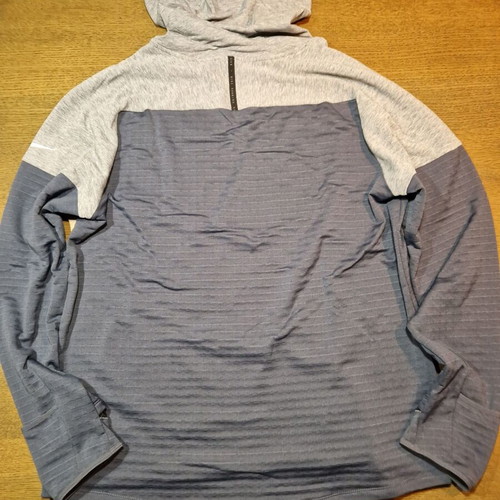 Nike Therma-FIT Run Division Sphere running shirt Large new, gray and blue